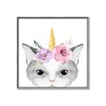 Picture of Caticorn _GroupedProduct_Square_Mini_ _GroupedProduct_Square_Canvas_Framed_