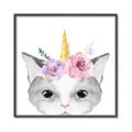 Picture of Caticorn _GroupedProduct_Square_Mini_ _GroupedProduct_Square_Canvas_Framed_
