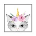 Picture of Caticorn _GroupedProduct_Square_Mini_ _GroupedProduct_Square_Canvas_Framed_