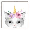 Picture of Caticorn _GroupedProduct_Square_Mini_ _GroupedProduct_Square_Canvas_Framed_