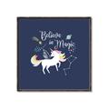 Picture of Believe in Magic Unicorn _GroupedProduct_Square_Mini_ _GroupedProduct_Square_Canvas_Framed_