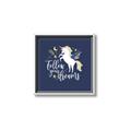 Picture of Follow your Dreams Unicorn _GroupedProduct_Square_Mini_ _GroupedProduct_Square_Canvas_Framed_