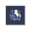 Picture of Follow your Dreams Unicorn _GroupedProduct_Square_Mini_ _GroupedProduct_Square_Canvas_Framed_