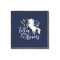 Picture of Follow your Dreams Unicorn _GroupedProduct_Square_Mini_ _GroupedProduct_Square_Canvas_Framed_