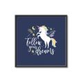 Picture of Follow your Dreams Unicorn _GroupedProduct_Square_Mini_ _GroupedProduct_Square_Canvas_Framed_