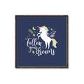 Picture of Follow your Dreams Unicorn _GroupedProduct_Square_Mini_ _GroupedProduct_Square_Canvas_Framed_