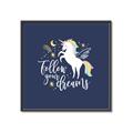 Picture of Follow your Dreams Unicorn _GroupedProduct_Square_Mini_ _GroupedProduct_Square_Canvas_Framed_