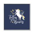Picture of Follow your Dreams Unicorn _GroupedProduct_Square_Mini_ _GroupedProduct_Square_Canvas_Framed_