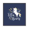 Picture of Follow your Dreams Unicorn _GroupedProduct_Square_Mini_ _GroupedProduct_Square_Canvas_Framed_