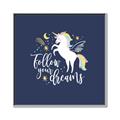 Picture of Follow your Dreams Unicorn _GroupedProduct_Square_Mini_ _GroupedProduct_Square_Canvas_Framed_