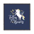 Picture of Follow your Dreams Unicorn _GroupedProduct_Square_Mini_ _GroupedProduct_Square_Canvas_Framed_