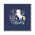 Picture of Follow your Dreams Unicorn _GroupedProduct_Square_Mini_ _GroupedProduct_Square_Canvas_Framed_