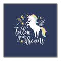 Picture of Follow your Dreams Unicorn _GroupedProduct_Square_Mini_ _GroupedProduct_Square_Canvas_Framed_