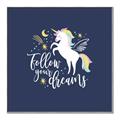 Picture of Follow your Dreams Unicorn _GroupedProduct_Square_Mini_ _GroupedProduct_Square_Canvas_Framed_