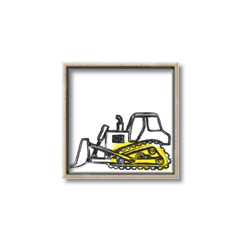 Picture of Construction Dozer _GroupedProduct_Square_Mini_ _GroupedProduct_Square_Canvas_Framed_