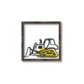 Picture of Construction Dozer _GroupedProduct_Square_Mini_ _GroupedProduct_Square_Canvas_Framed_