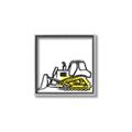 Picture of Construction Dozer _GroupedProduct_Square_Mini_ _GroupedProduct_Square_Canvas_Framed_