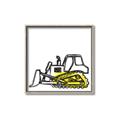 Picture of Construction Dozer _GroupedProduct_Square_Mini_ _GroupedProduct_Square_Canvas_Framed_
