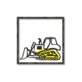 Picture of Construction Dozer _GroupedProduct_Square_Mini_ _GroupedProduct_Square_Canvas_Framed_