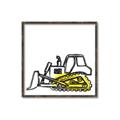 Picture of Construction Dozer _GroupedProduct_Square_Mini_ _GroupedProduct_Square_Canvas_Framed_