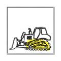 Picture of Construction Dozer _GroupedProduct_Square_Mini_ _GroupedProduct_Square_Canvas_Framed_