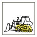 Picture of Construction Dozer _GroupedProduct_Square_Mini_ _GroupedProduct_Square_Canvas_Framed_