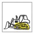 Picture of Construction Dozer _GroupedProduct_Square_Mini_ _GroupedProduct_Square_Canvas_Framed_