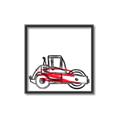 Picture of Construction Roller _GroupedProduct_Square_Mini_ _GroupedProduct_Square_Canvas_Framed_