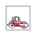 Picture of Construction Roller _GroupedProduct_Square_Mini_ _GroupedProduct_Square_Canvas_Framed_
