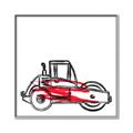 Picture of Construction Roller _GroupedProduct_Square_Mini_ _GroupedProduct_Square_Canvas_Framed_