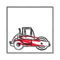 Picture of Construction Roller _GroupedProduct_Square_Mini_ _GroupedProduct_Square_Canvas_Framed_