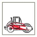 Picture of Construction Roller _GroupedProduct_Square_Mini_ _GroupedProduct_Square_Canvas_Framed_