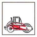 Picture of Construction Roller _GroupedProduct_Square_Mini_ _GroupedProduct_Square_Canvas_Framed_