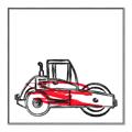 Picture of Construction Roller _GroupedProduct_Square_Mini_ _GroupedProduct_Square_Canvas_Framed_