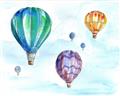 Picture of Hot Air Balloon I _GroupedProduct_Rectangle_Landscape_Mini_ _GroupedProduct_Rectangle_Landscape_Unframed_Print_Only_