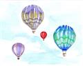 Picture of Hot Air Balloon II _GroupedProduct_Rectangle_Landscape_Mini_ _GroupedProduct_Rectangle_Landscape_Unframed_Print_Only_