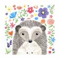 Picture of In the Garden Hedgehog _GroupedProduct_Square_Mini_ _GroupedProduct_Square_Unframed_Print_Only_