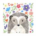 Picture of In the Garden Hedgehog _GroupedProduct_Square_Mini_ _GroupedProduct_Square_Unframed_Print_Only_