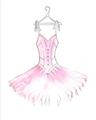 Picture of Ballerina Dress I _GroupedProduct_Rectangle_Portrait_Mini_ _GroupedProduct_Rectangle_Portrait_Unframed_Print_Only_
