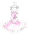 Picture of Ballerina Dress I _GroupedProduct_Rectangle_Portrait_Mini_ _GroupedProduct_Rectangle_Portrait_Unframed_Print_Only_