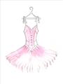 Picture of Ballerina Dress I _GroupedProduct_Rectangle_Portrait_Mini_ _GroupedProduct_Rectangle_Portrait_Unframed_Print_Only_
