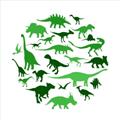 Picture of Dino Party Green  _GroupedProduct_Square_Mini_ _GroupedProduct_Square_Unframed_Print_Only_