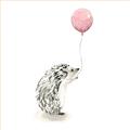 Picture of Hedgehog Balloons I _GroupedProduct_Square_Mini_ _GroupedProduct_Square_Unframed_Print_Only_