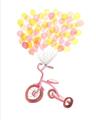 Picture of Balloon Bicycle _GroupedProduct_Rectangle_Portrait_Mini_ _GroupedProduct_Rectangle_Portrait_Unframed_Print_Only_