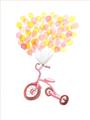 Picture of Balloon Bicycle _GroupedProduct_Rectangle_Portrait_Mini_ _GroupedProduct_Rectangle_Portrait_Unframed_Print_Only_