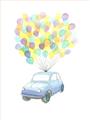 Picture of Balloon Car _GroupedProduct_Rectangle_Portrait_Mini_ _GroupedProduct_Rectangle_Portrait_Unframed_Print_Only_