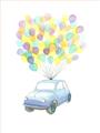 Picture of Balloon Car _GroupedProduct_Rectangle_Portrait_Mini_ _GroupedProduct_Rectangle_Portrait_Unframed_Print_Only_