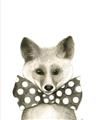 Picture of Baby Fox with Bow Tie _GroupedProduct_Rectangle_Portrait_Mini_ _GroupedProduct_Rectangle_Portrait_Unframed_Print_Only_
