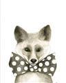 Picture of Baby Fox with Bow Tie _GroupedProduct_Rectangle_Portrait_Mini_ _GroupedProduct_Rectangle_Portrait_Unframed_Print_Only_