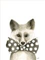 Picture of Baby Fox with Bow Tie _GroupedProduct_Rectangle_Portrait_Mini_ _GroupedProduct_Rectangle_Portrait_Unframed_Print_Only_